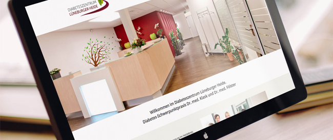 Responsive Webdesign für Diabeteszentrum in Soltau